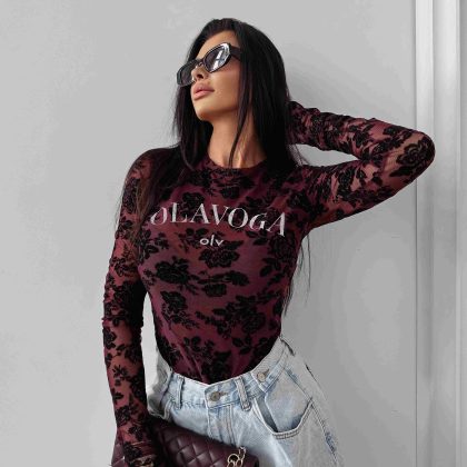 OLAVOGA SEPIA BLÚZKA