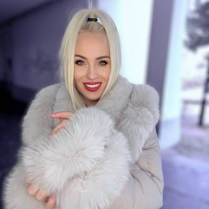 PFP SNOWWOLF LUXUSNÝ ZIMNÝ KABÁT S PRAVOU KOŽUŠINOU