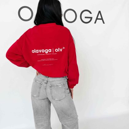 OLAVOGA VELVORA plyšová mikina